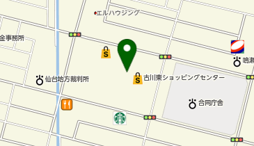 パティズ古川店の地図画像