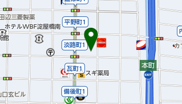 餃子屋本町 ケンボローの地図画像