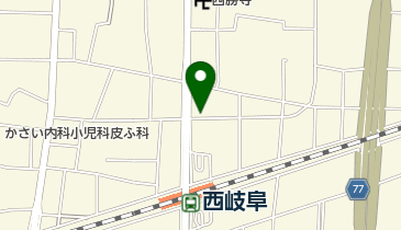 ホワイト急便 西岐阜駅店の地図画像