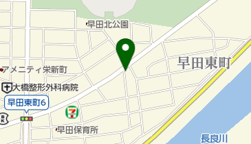 ホワイト急便 早田東町店の地図画像