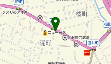 ホワイト急便 桜町店の地図画像