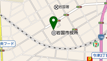 岩国市役所の地図画像