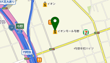 カフェ・ド・クリエ イオンモール与野店の地図画像
