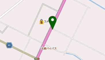 鶏笑 大網白里店の地図画像