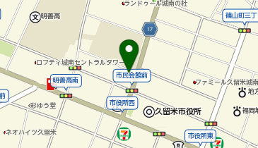 鶏笑 久留米店の地図画像