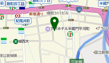 台湾食堂の地図画像