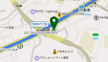 銀座 篝 六本木ヒルズ店の地図画像
