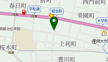 ホワイト急便 関・相生町店の地図画像