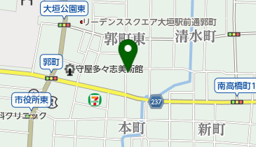 ホワイト急便 魚屋町店の地図画像