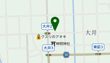 ホワイト急便 大井店の地図画像