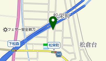 ホワイト急便 松森店の地図画像