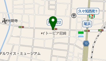 ホワイト急便 尾浜店の地図画像