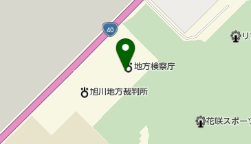 旭川保護観察所の地図画像