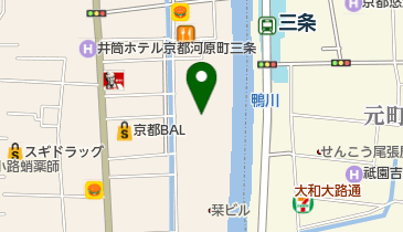 先斗町駿河屋の地図画像