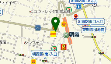 銀座コージーコーナー 朝霞店の地図画像
