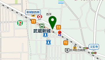 銀座コージーコーナー 武蔵新城店の地図画像