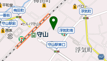 ホワイト急便 守山東店の地図画像