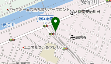 ホワイト急便 九条店の地図画像