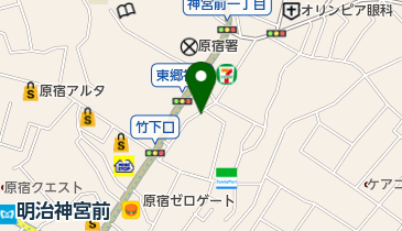 KINGLYMASK(キングリーマスク) 原宿本店の地図画像