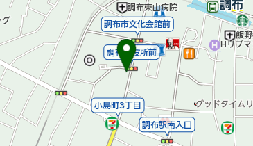 調布市教育会館の地図画像