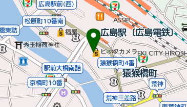 銀座に志かわ 広島駅前店の地図画像