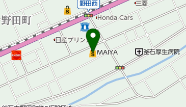銀座コージーコーナー マイヤ釜石野田の地図画像