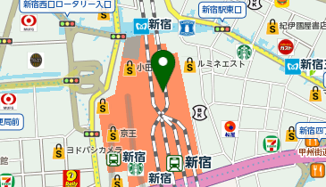 JR東日本 新宿駅地下みどりの窓口の地図画像