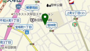 ホワイト急便 笹林店の地図画像
