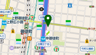 DAISO(ダイソー) 多慶屋御徒町店の地図画像