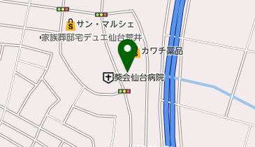 宮城県若林警察署の地図画像