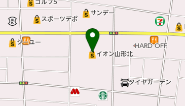 銀座コージーコーナー イオン山形北店の地図画像