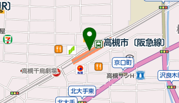 台湾甜商店 阪急高槻市駅店の地図画像