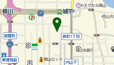 岡山健康マージャンの地図画像