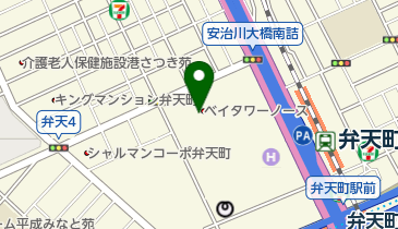 弁天麺の地図画像