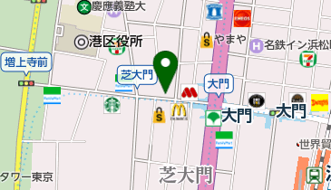 大門駅A6出口指定喫煙場所の地図画像