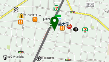 学芸大学駅東口公衆喫煙所の地図画像