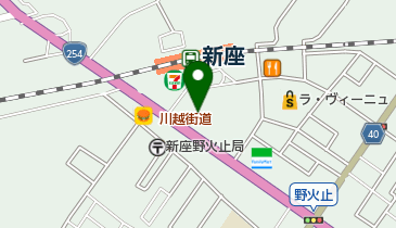 ステップゴルフプラス 新座店の地図画像