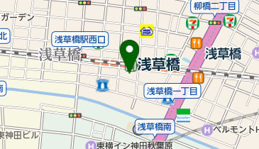 あゆみシューズ 浅草橋店の地図画像
