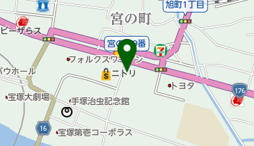 宝塚文化創造館の地図画像