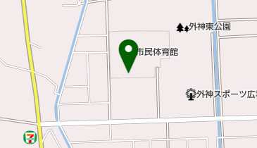 富士宮市民テニスコートの地図画像