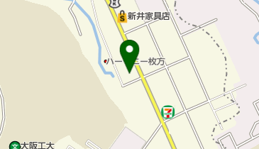 新井家具ベッド館の地図画像