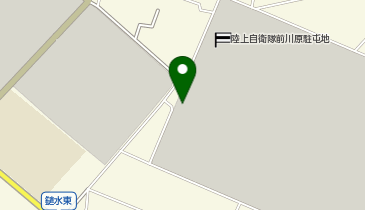 陸上自衛隊 前川原駐屯地の地図画像