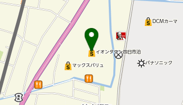 名古屋めし かま濃 イオンタウン四日市泊店の地図画像