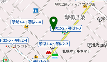 銀座に志かわ 札幌琴似店の地図画像