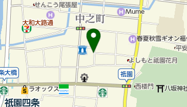 京都祇園 仁々木 祇園本店の地図画像