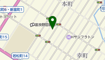 ホワイト急便 富良野若松町店の地図画像