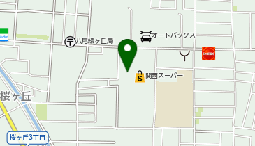 文具のブンゾウ 八尾桜ヶ丘店の地図画像