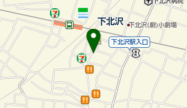 バーガーキング 下北沢駅南口店の地図画像