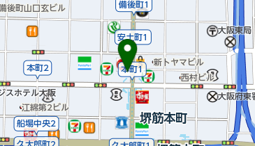 千鳥屋宗家 堺筋本町店の地図画像