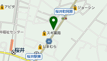 ホワイト急便 桜井町店の地図画像